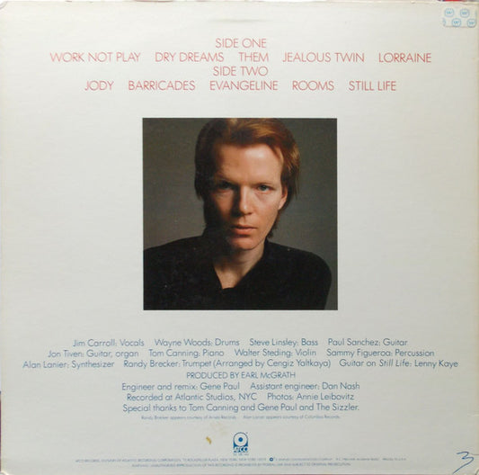 The Jim Carroll Band : Dry Dreams (LP, Album, Spe)