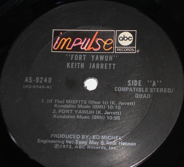 Keith Jarrett : Fort Yawuh (LP, Album, Quad, Gat)