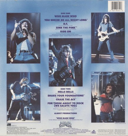 AC/DC : Who Made Who (LP, Album, Comp, SP )