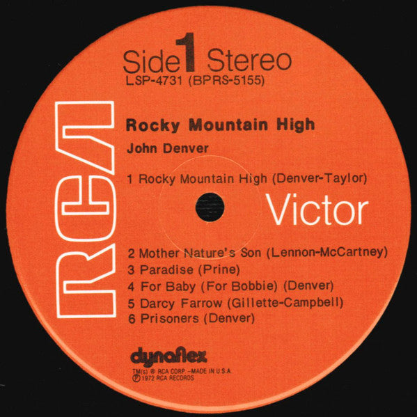 John Denver : Rocky Mountain High (LP, Album, Roc)