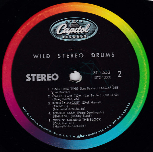 Various : Wild Stereo Drums (LP, Album, RP, Scr)