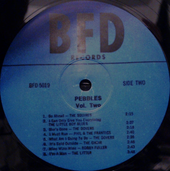 Various : Pebbles Volume 2 (LP, Comp, Mono, RE, Unofficial)