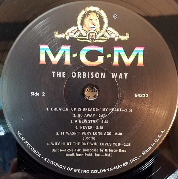 Roy Orbison : The Orbison Way (LP, Album, Mono)