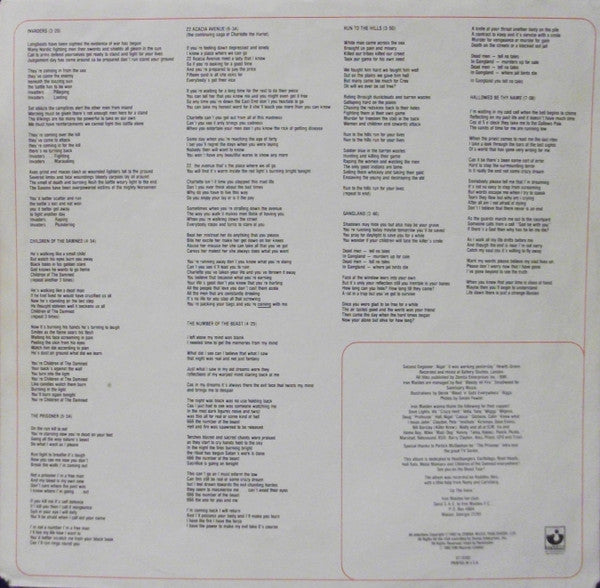 Iron Maiden : The Number Of The Beast (LP, Album, Win)