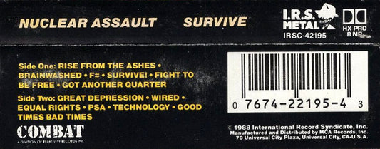 Nuclear Assault : Survive (Cass, Album)