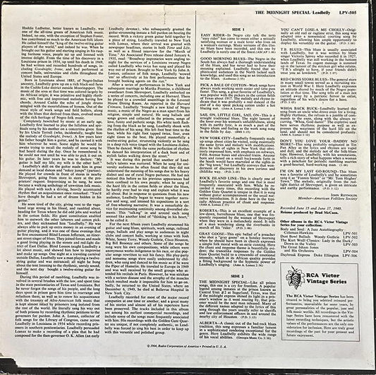 Leadbelly : The Midnight Special (LP, Ind)