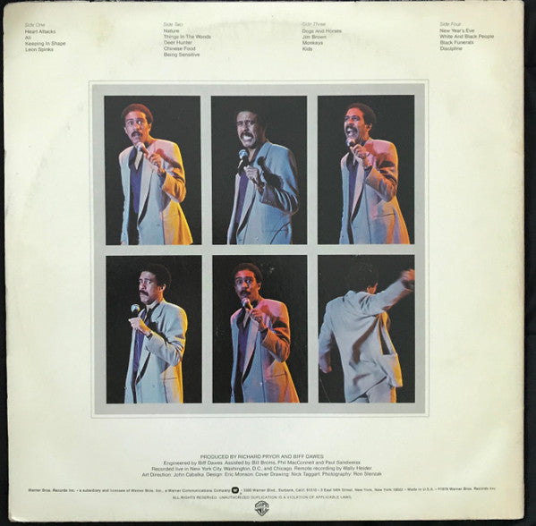 Richard Pryor : Wanted (Live In Concert) (2xLP, Album, Win)