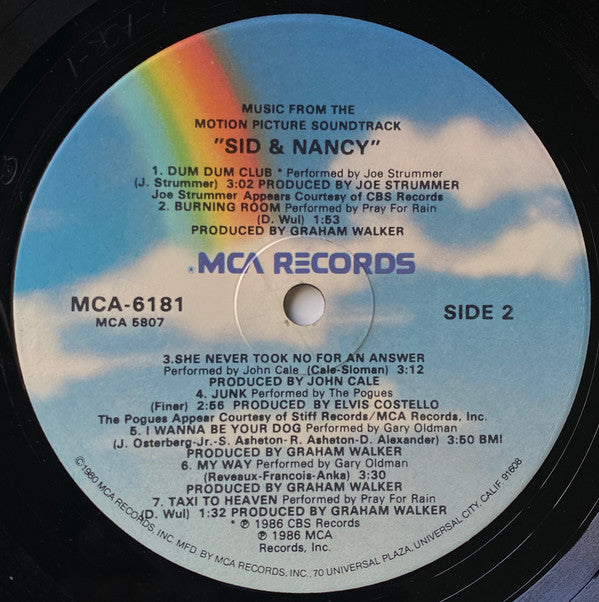 Various : Sid & Nancy: Love Kills (Music From The Motion Picture Soundtrack) (LP, Album, Glo)