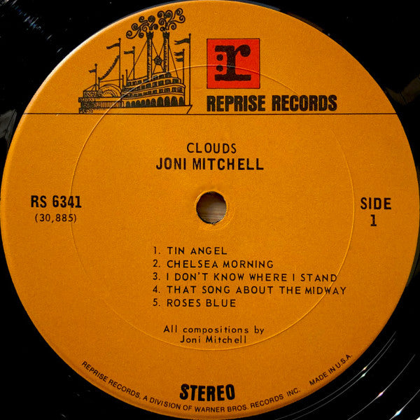 Joni Mitchell : Clouds (LP, Album, RP, Pit)