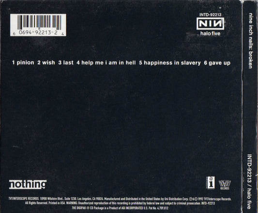 Nine Inch Nails : Broken (CD, EP, RE, Dig)