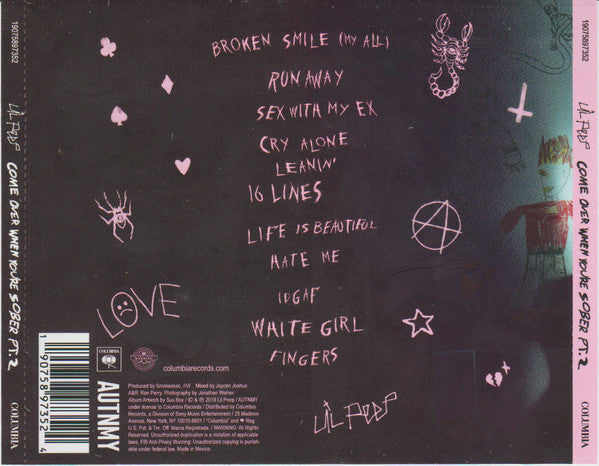 Lil Peep : Come Over When You're Sober, Pt. 2 (CD, Album)