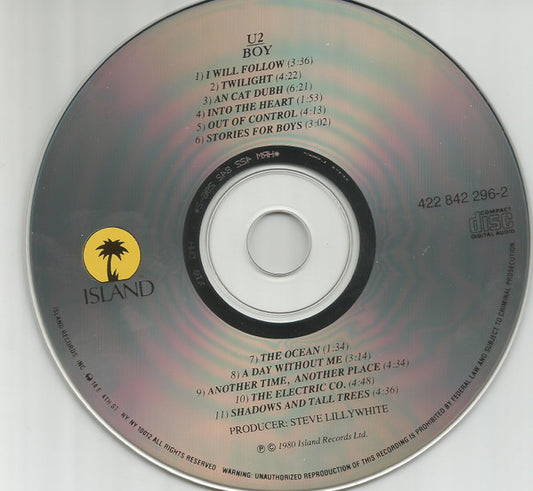 U2 : Boy (CD, Album, RE)