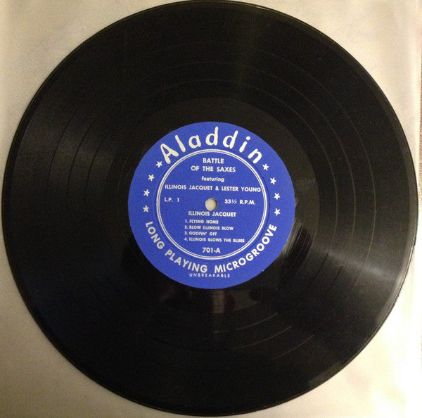 Illinois Jacquet / Lester Young : Battle Of The Saxes (10", Album, Mono)