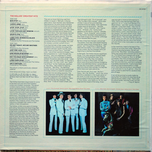 The Hollies : The Hollies' Greatest Hits (LP, Comp, Pit)