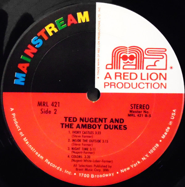 Ted Nugent And The Amboy Dukes : Ted Nugent And The Amboy Dukes (LP, Comp)