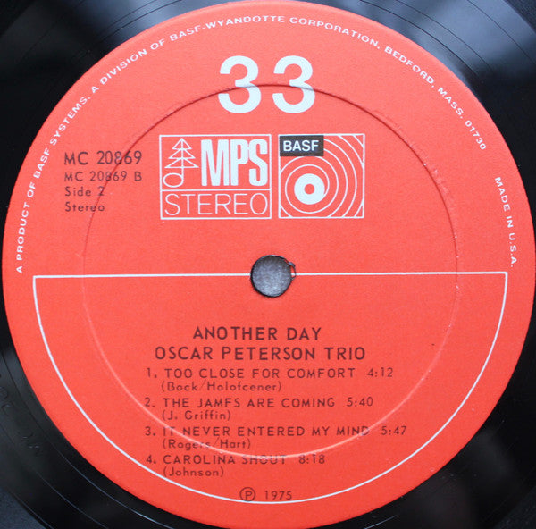 Oscar Peterson Trio* : Another Day (LP, Album, RE)