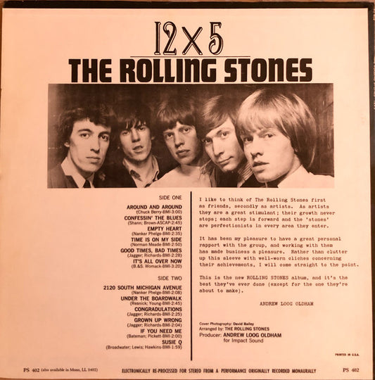 The Rolling Stones : 12 X 5 (LP, Album, RE, Bes)