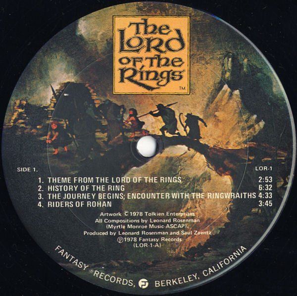Leonard Rosenman : The Lord Of The Rings (2xLP, Album, Spe)