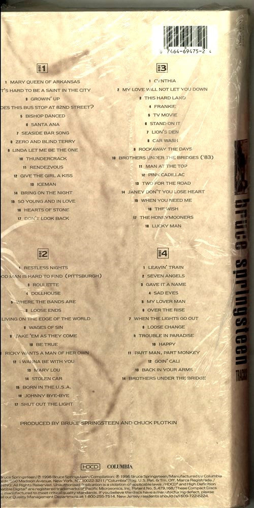 Bruce Springsteen : Tracks (4xHDCD, RM + Box)
