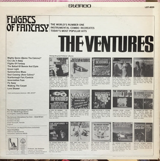 The Ventures : Flights Of Fantasy (LP, Album, Pit)