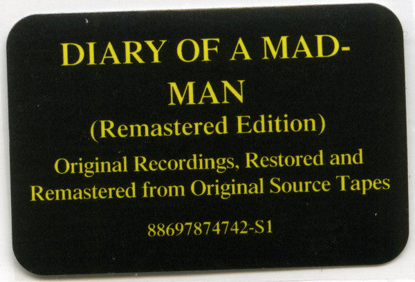Ozzy Osbourne : Diary Of A Madman (CD, Album, RE, RM)