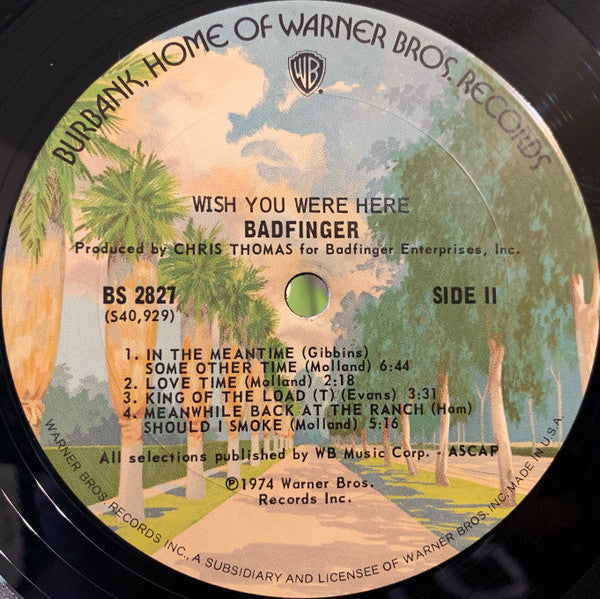 Badfinger : Wish You Were Here (LP, Album, San)