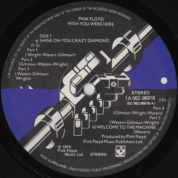 Pink Floyd : Wish You Were Here (LP, Album)