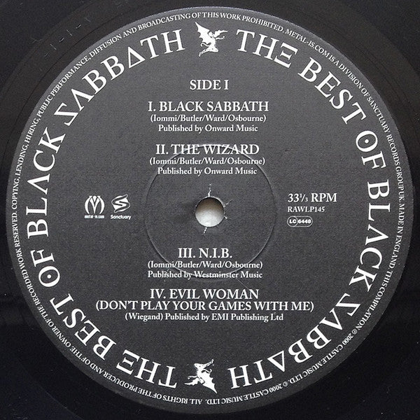 Black Sabbath : The Best Of Black Sabbath (4xLP, Comp, Ltd, Num)