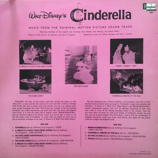 Various : Cinderella (LP, Album, Mono, RE, RP, PRC)