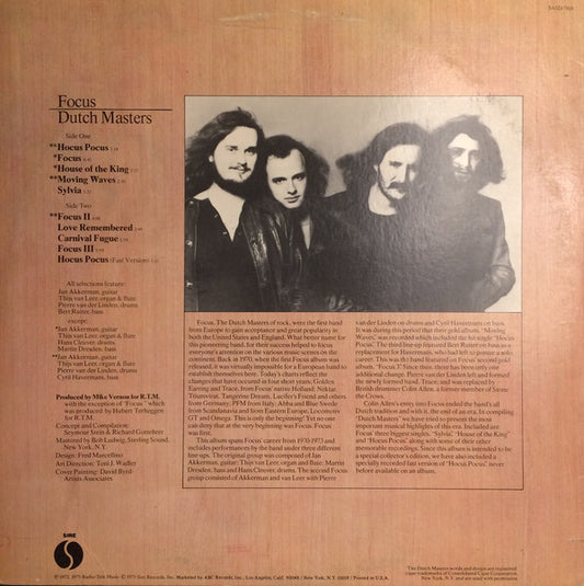 Focus (2) : Dutch Masters (LP, Comp, Ter)