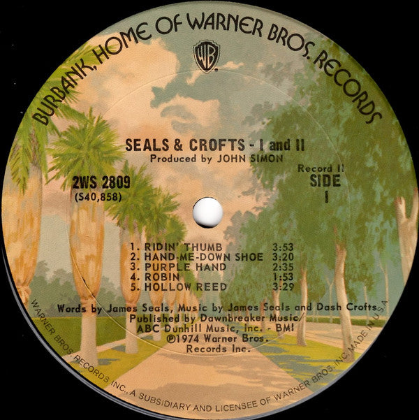Seals & Crofts : I And II (2xLP, Comp, Pit)