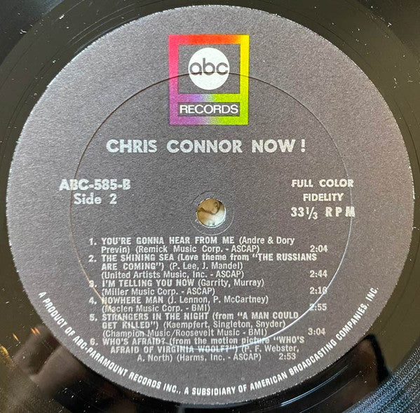 Chris Connor : Now! (LP, Mono)