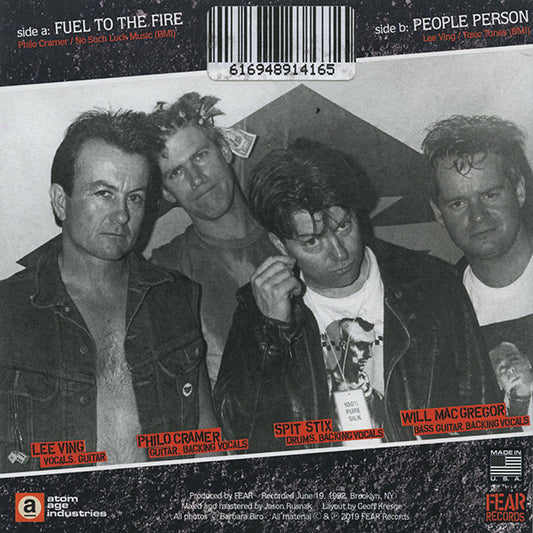 Fear (3) : Fuel To The Fire (7", Ltd, RP)