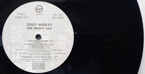 Ziggy Marley And The Melody Makers : One Bright Day (LP, Album)