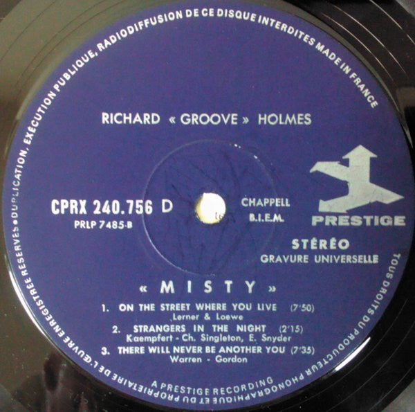 Richard "Groove" Holmes : Misty (LP, Album)