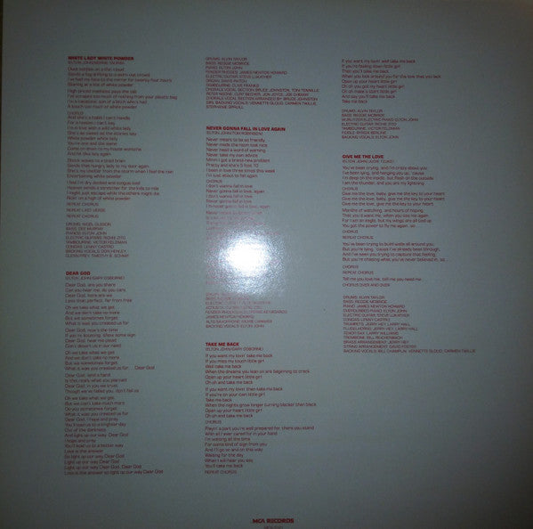 Elton John : 21 At 33 (LP, Album, Pin)