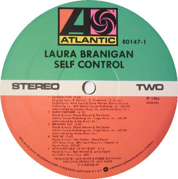 Laura Branigan : Self Control (LP, Album, AR,)