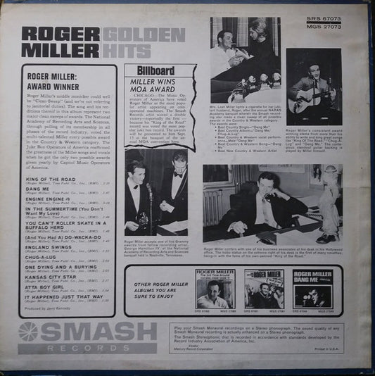 Roger Miller : Golden Hits (LP, Comp)