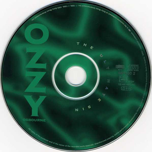 Ozzy Osbourne : The Ultimate Sin (CD, Album, RE, RM)