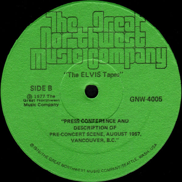Elvis Presley : The Elvis Tapes (LP, Album, P/Mixed, PRC)