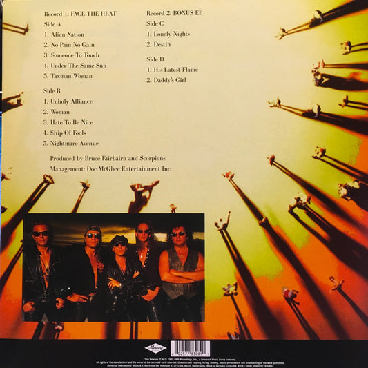 Scorpions : Face The Heat (LP, Album, RE + 12", EP)