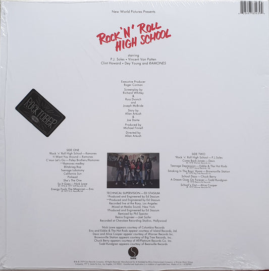 Various : Rock 'N' Roll High School (Music From The Original Motion Picture Soundtrack) (LP, Comp, Ltd, RE, Fir)