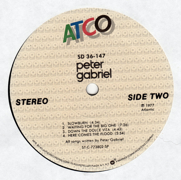 Peter Gabriel : Peter Gabriel (LP, Album, RE, SP )