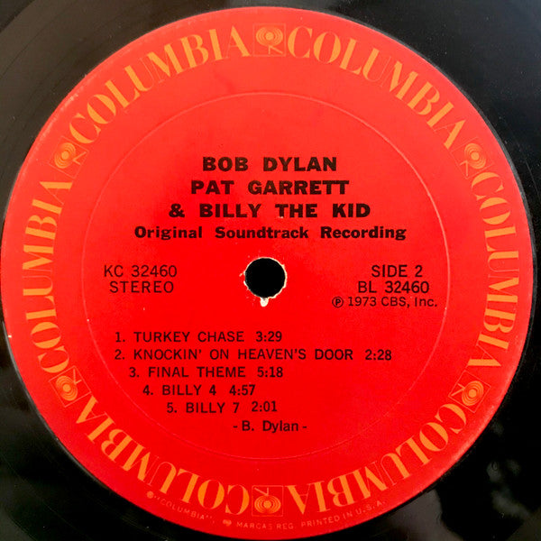 Bob Dylan : Pat Garrett & Billy The Kid (Original Soundtrack Recording) (LP, Album, RP, Pit)