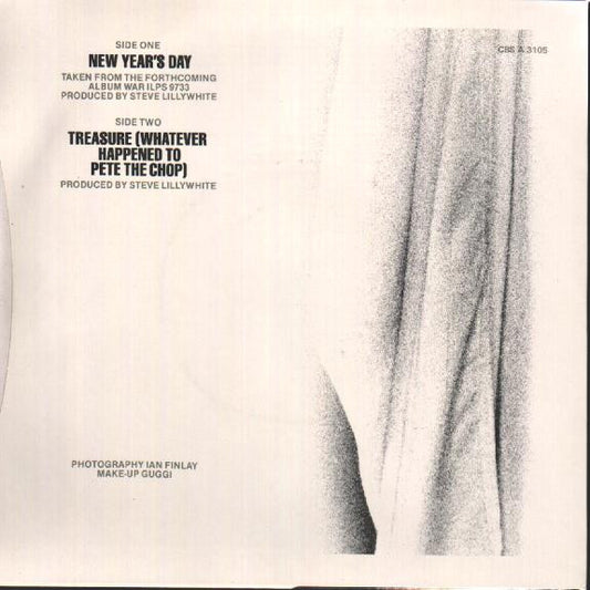 U2 : New Year's Day (7", Single, UKT)