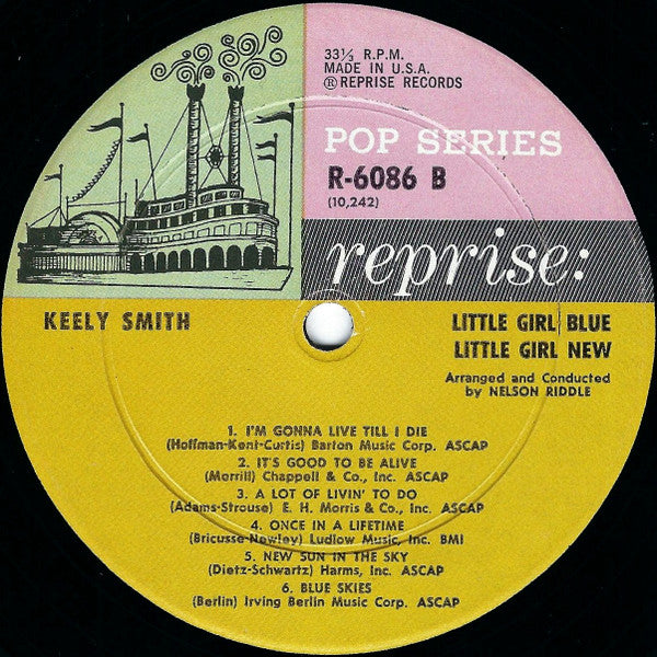 Keely Smith : Little Girl Blue / Little Girl New (LP, Mono)