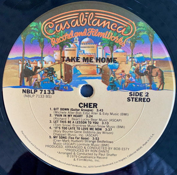 Cher : Take Me Home (LP, Album, Pit)