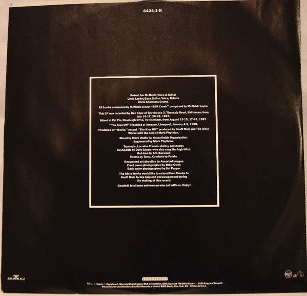 The Icicle Works : Blind (LP, Album, Hau)