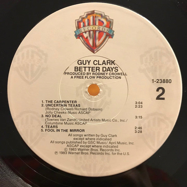 Guy Clark : Better Days (LP, Album, Win)