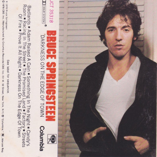 Bruce Springsteen : Darkness On The Edge Of Town (Cass, Album)